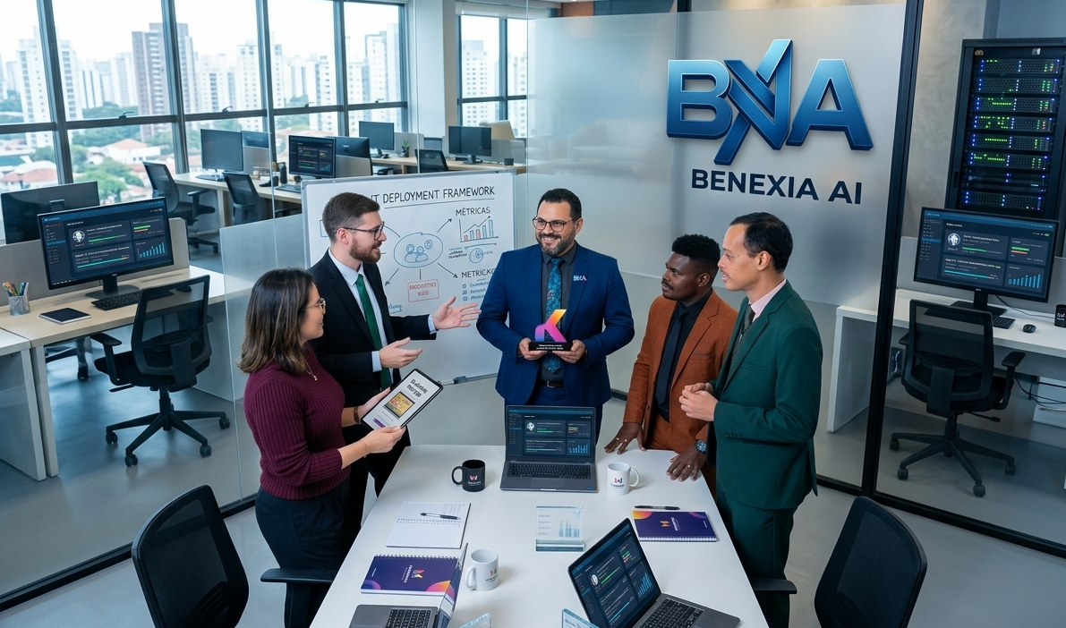 Equipe Benexia trabalhando