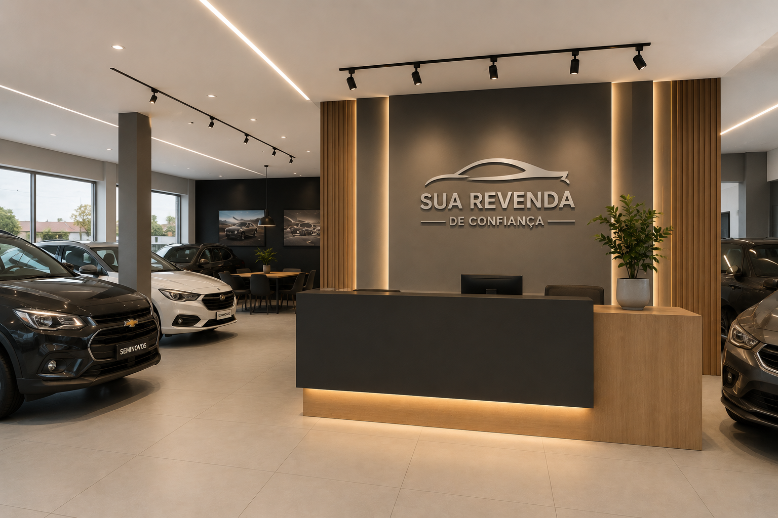 Showroom de revenda de carros